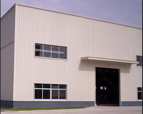 Edifícios de oficina de estruturas de aço leve - pré-fabricados com viga H, C/Z Purlin