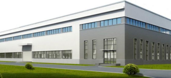 Quadro portal de aço Q355B do peso leve pré-fabricado comercial do prédio de escritórios