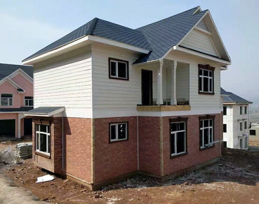 A construção de aço galvanizada peso leve do metal gravou casa de aço pré-fabricada