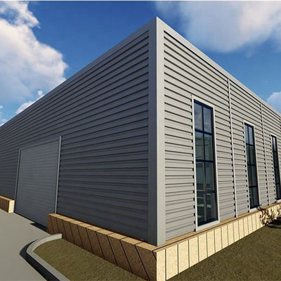 Construção de aço galvanizada da oficina do mergulho quente com o painel do telhado e de parede