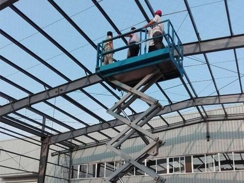 Oficina de Estrutura de Aço com Painel Sandwich Q355 Soldado H Seção de Aço