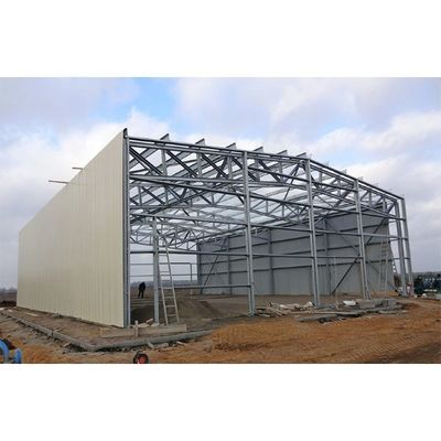 Armazém portal da construção de aço do quadro da construção clara da armação de aço do calibre