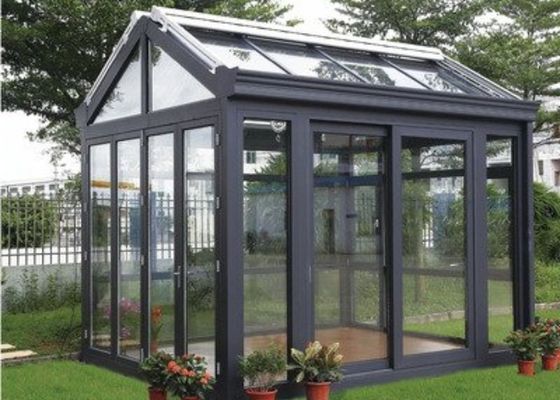 Jardim de inverno sala de luz solar pequena estufa de aço venlo de vidro descontraída