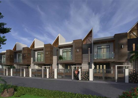 A casa de pouco peso pré-fabricada da construção de aço galvanizou a casa de campo de aço clara
