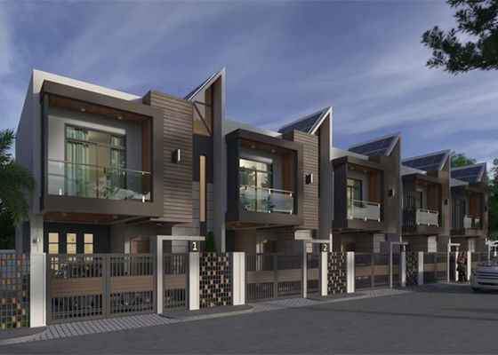 A casa de pouco peso pré-fabricada da construção de aço galvanizou a casa de campo de aço clara