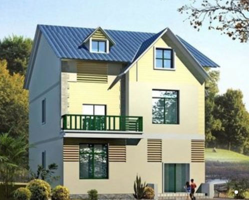 Casa de campo de pouco peso Windproof da armação de aço do alojamento da construção de aço de Q355B Q235B