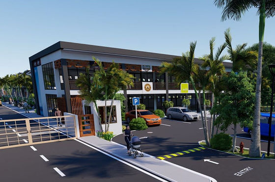Construção de armação de aço do shopping da construção de aço de Q235B Q355B/dois andares