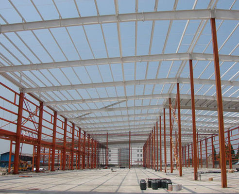 O mergulho quente da fabricação da construção do armazém da construção de aço da grade galvanizou
