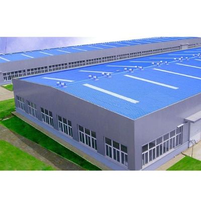 Construção de oficina de estrutura de aço pré-fabricada de viga H de grande extensão soldada