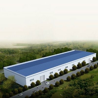 Construção de oficina de estrutura de aço pré-fabricada de viga H de grande extensão soldada