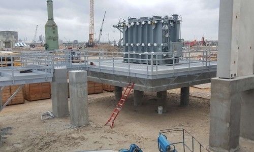 Estrutura de aço fabricada com alta capacidade de carga para uso durável