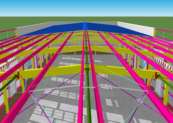Construção pré-fabricada da construção do quadro do armazém da construção de aço