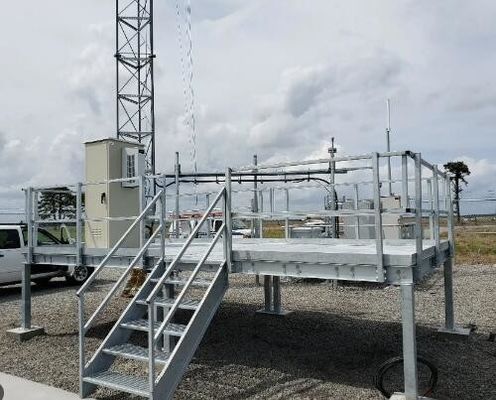 Plataforma de estruturas de aço de alta capacidade de carga com alta segurança