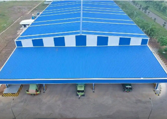 Q235 / Q355 Armazém Estrutura de Aço Edifícios Pré-fabricados com Armação de Aço