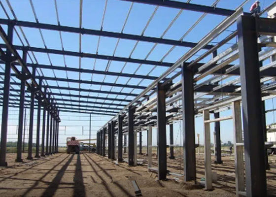 Q235 / Q355 Armazém Estrutura de Aço Edifícios Pré-fabricados com Armação de Aço