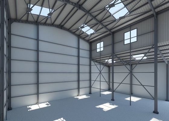 Prefabricado Industrial H Secção Estrutura de aço Quadro Edifício Armazém