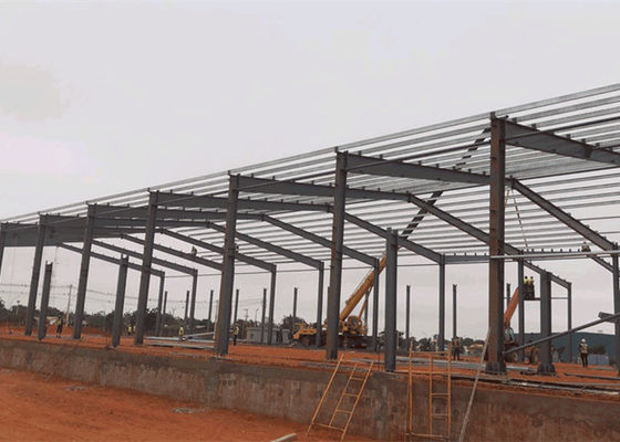 Oficina industrial durável ISO9001 de dobra de construção da construção de aço