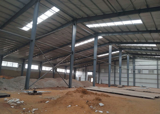 Oficina de aço da fabricação da casa pré-fabricada do quadro do hangar da construção de aço da indústria