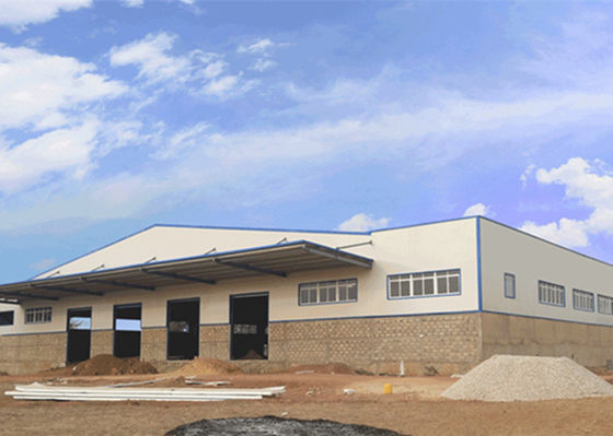 Oficina de aço da fabricação da casa pré-fabricada do quadro do hangar da construção de aço da indústria