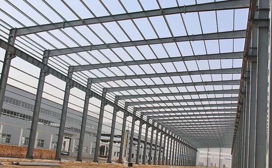 Armazém de armazenagem de estrutura de aço de secção H soldada com boa capacidade de carga