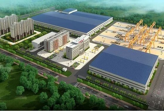 Armazém de armazenagem de estrutura de aço de secção H soldada com boa capacidade de carga