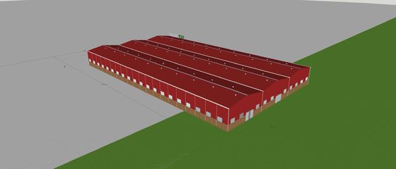 Fábrica de estruturas de aço de alta precisão com curto período de construção