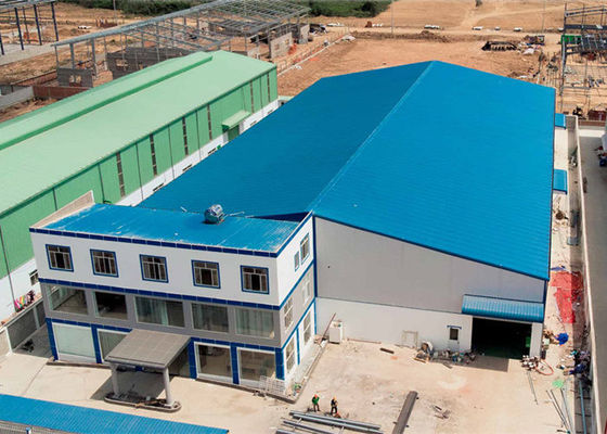 Oficina industrial durável ISO9001 de dobra de construção da construção de aço