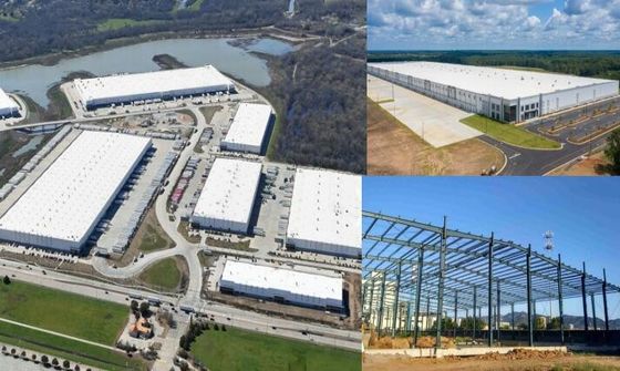 Construção de estruturas de aço leve Armazém pré-fabricado Instalação fácil