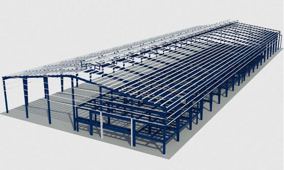 Armazém de estruturas de aço pré-construídas industriais