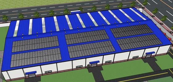 Oficina de construção de estruturas de aço pré-fabricadas com montagem fácil