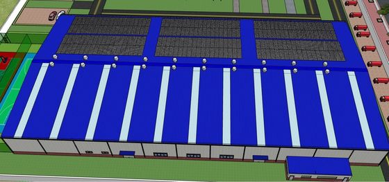 Oficina de construção de estruturas de aço pré-fabricadas com montagem fácil