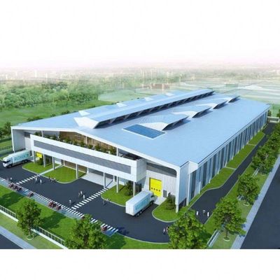 Prefabricado Industrial H Secção Estrutura de aço Quadro Edifício Armazém