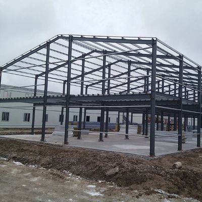 Construção Prefabricada de Metal Estrutura de Aço Oficina Estrutura de Portal