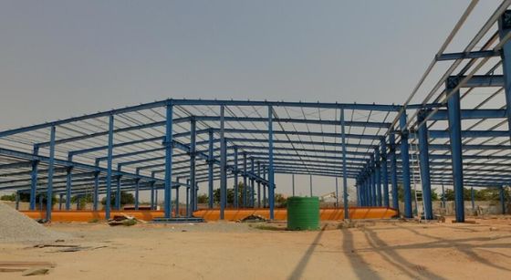 Estrutura de estrutura de aço Edifício leve Oficina de garagem de aço