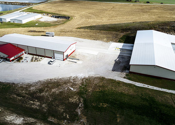 Estrutura de aço pré-fabricada industrial Armazém Quadro Construção Edifício Garagem