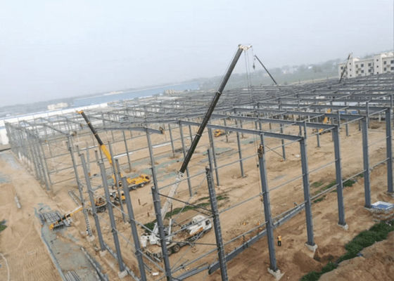 Estruturas industriais de estrutura de aço Edifícios de fábrica Hangar