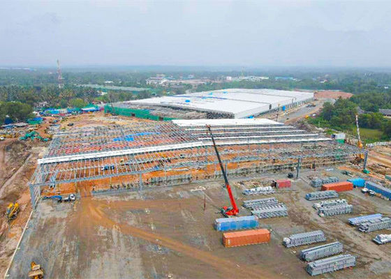 Estrutura de aço pré-fabricada Garagem Oficina Industrial Frame Building