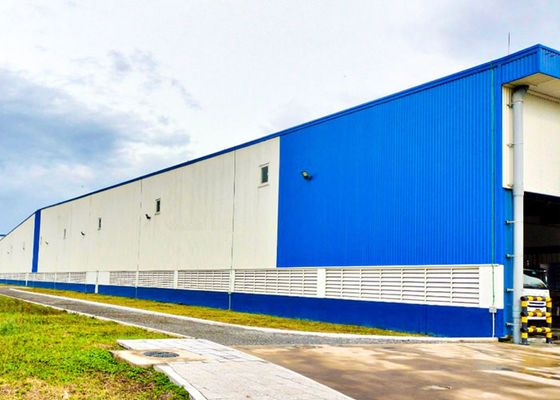 Construção de estruturas de aço leve para oficina de pré-fabricação