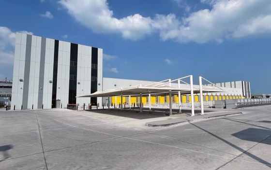 Galpão de estruturas de aço de secção H laminado a quente / soldado