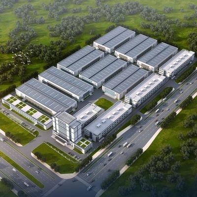 Armazém de construção de aço personalizado com processo de perfuração e armazenamento eficiente