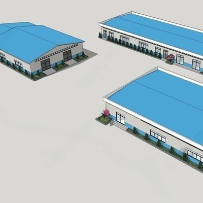 Construção de oficina de estrutura de aço do portal com isolamento opcional disponível