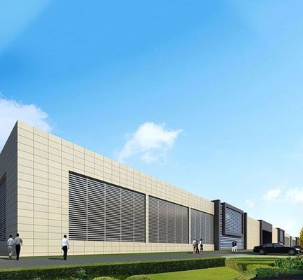 Construção de estruturas de aço galvanizado de alta resistência para oficina
