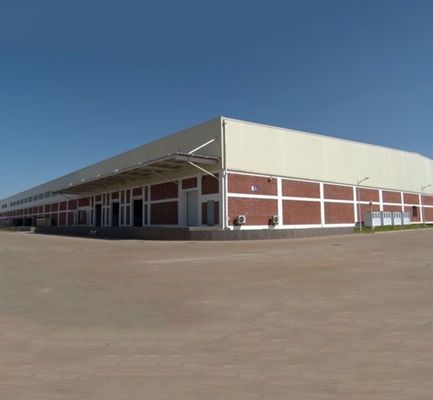 Construção de estruturas de aço galvanizado de alta resistência para oficina