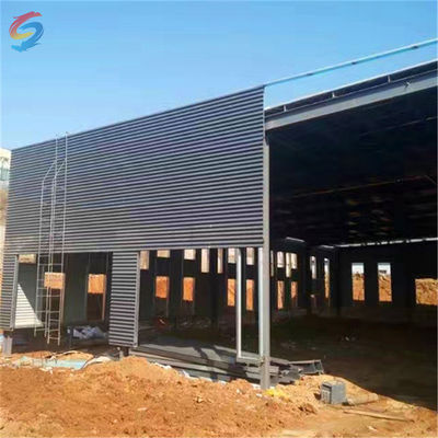 Construção de estruturas comerciais de aço para oficina