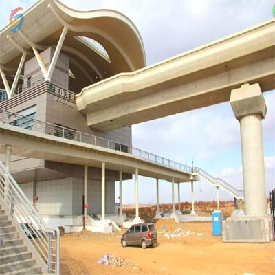 Edifício de estrutura de aço com aço de secção H laminado a quente/soldado para estação de metrô