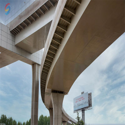 Estrada de aço pré-fabricada durável e firme com materiais de aço Q355B/Q235B