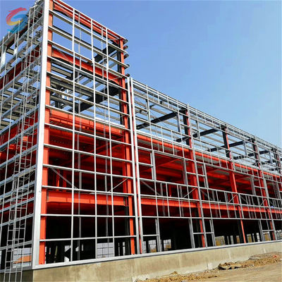 Construção pré-fabricada de aço com parede isolada para supermercado de escritórios