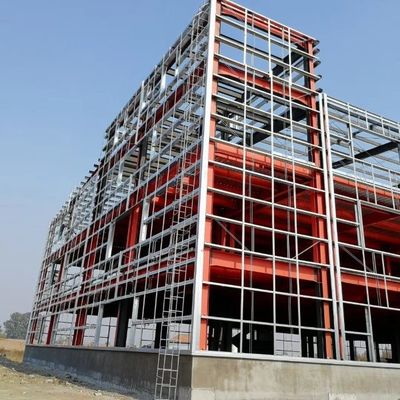 Oficina de estruturas de aço pré-fabricadas rapidamente montadas para uso industrial