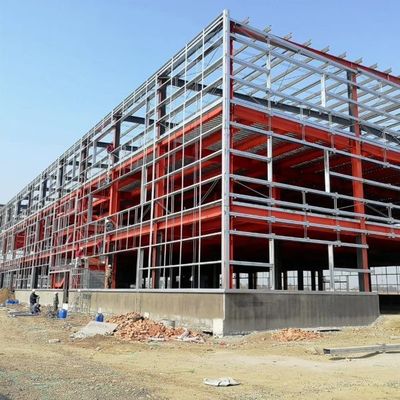 Oficina de estruturas de aço pré-fabricadas rapidamente montadas para uso industrial
