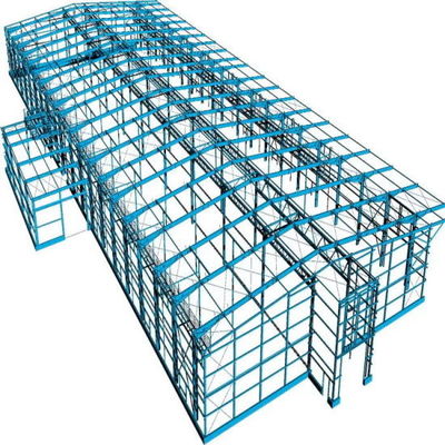 Armazém de estruturas pré-fabricadas de aço para edifícios comerciais e agrícolas